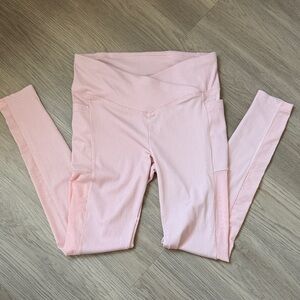 Secure Ribbed Blush Leggings